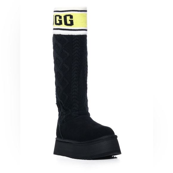 Brand New Ski Chalet UGG Sweater Letter Boot SIZE 6 OG $220 - Picture 5 of 7